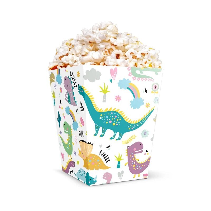 Dinosaur Popcornbokser 5 stk.