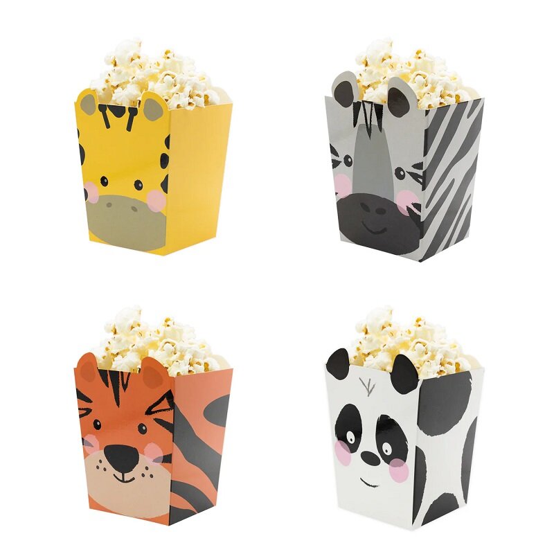 Safaridyr Popcornbokser 4 stk.