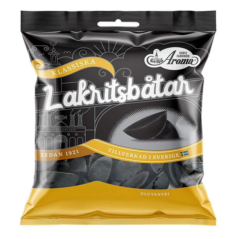Aroma Lakrisbåter 80 gram