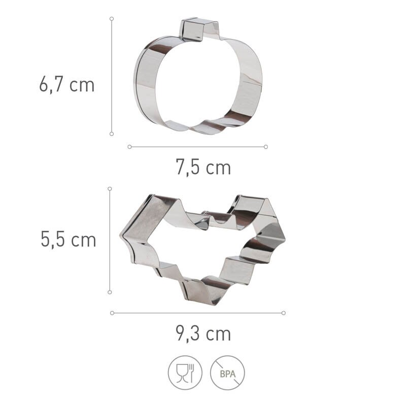 Utstikkere til Halloween - Gresskar & Flagermus 2 stk.