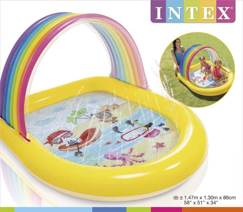 Intex Spraypool Regnbue 147 cm