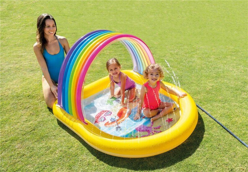 Intex Spraypool Regnbue 147 cm