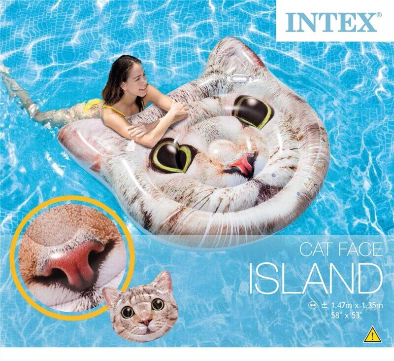 Intex Bademadrass Curious Cat Island 147 cm