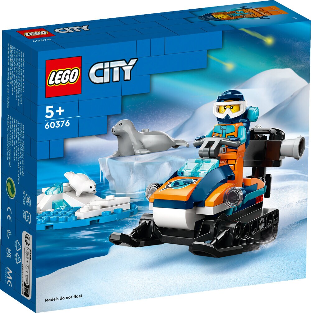 LEGO City - Polarutforsker med snøskuter 5+