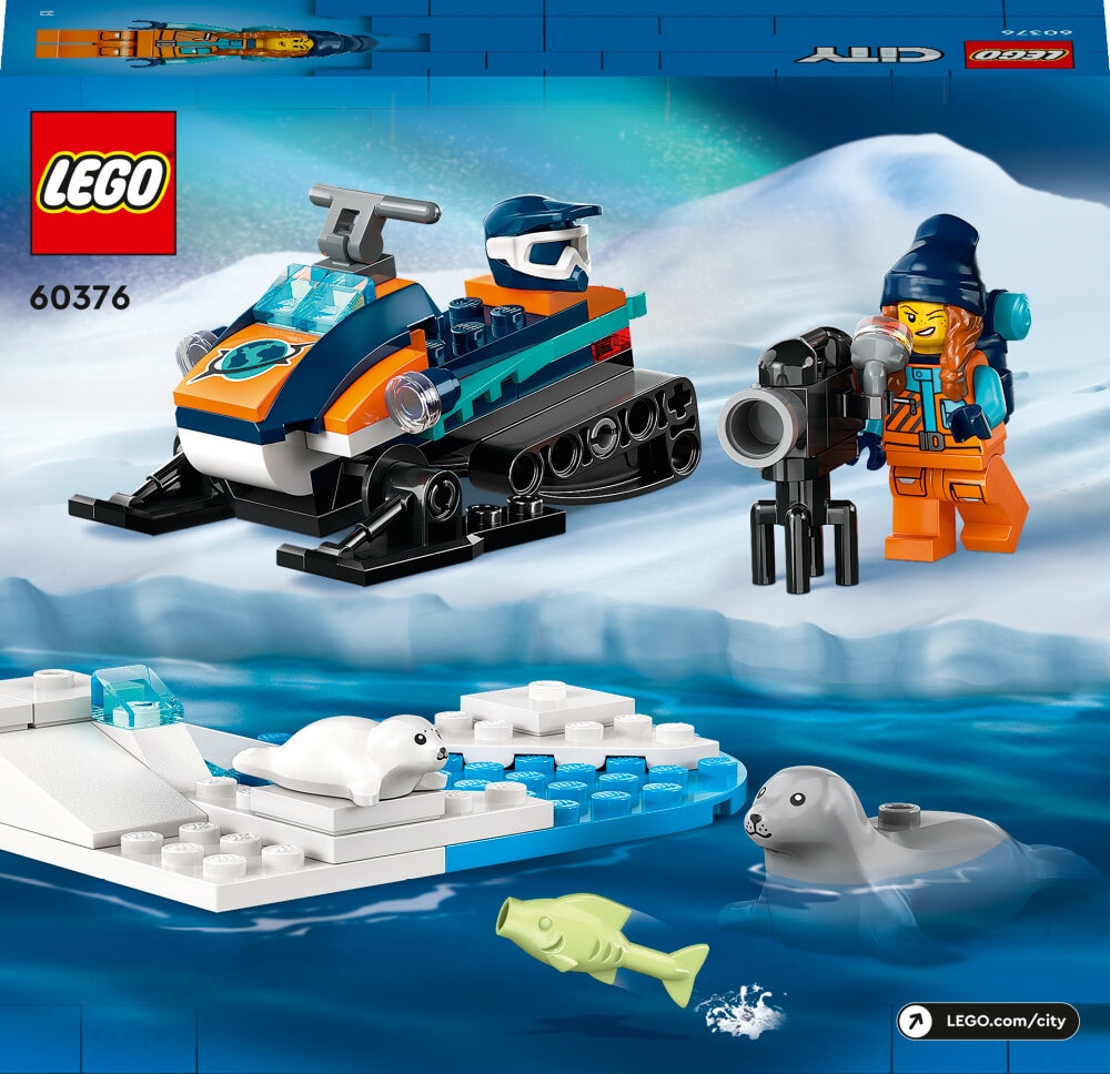 LEGO City - Polarutforsker med snøskuter 5+