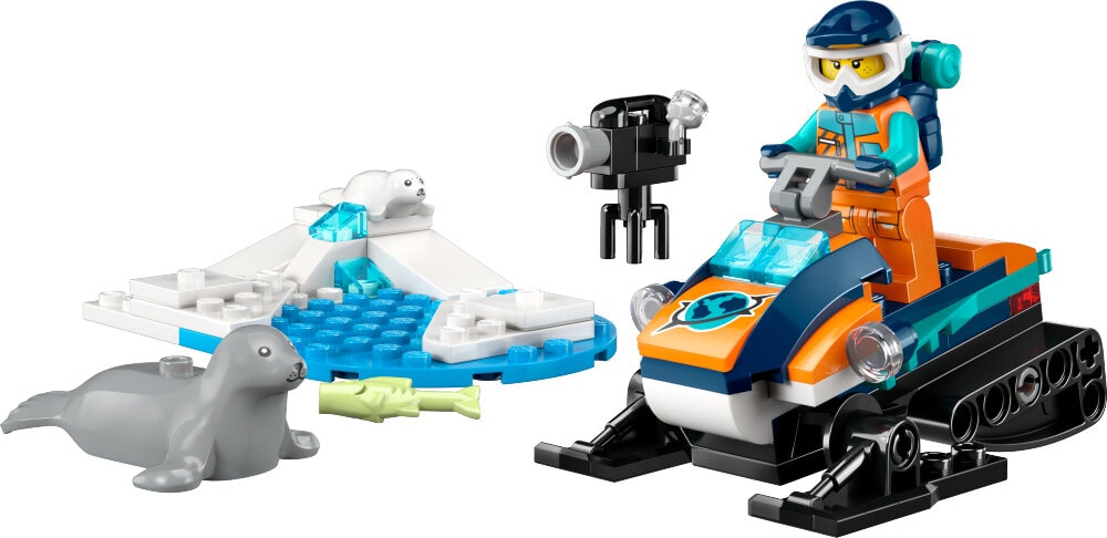 LEGO City - Polarutforsker med snøskuter 5+