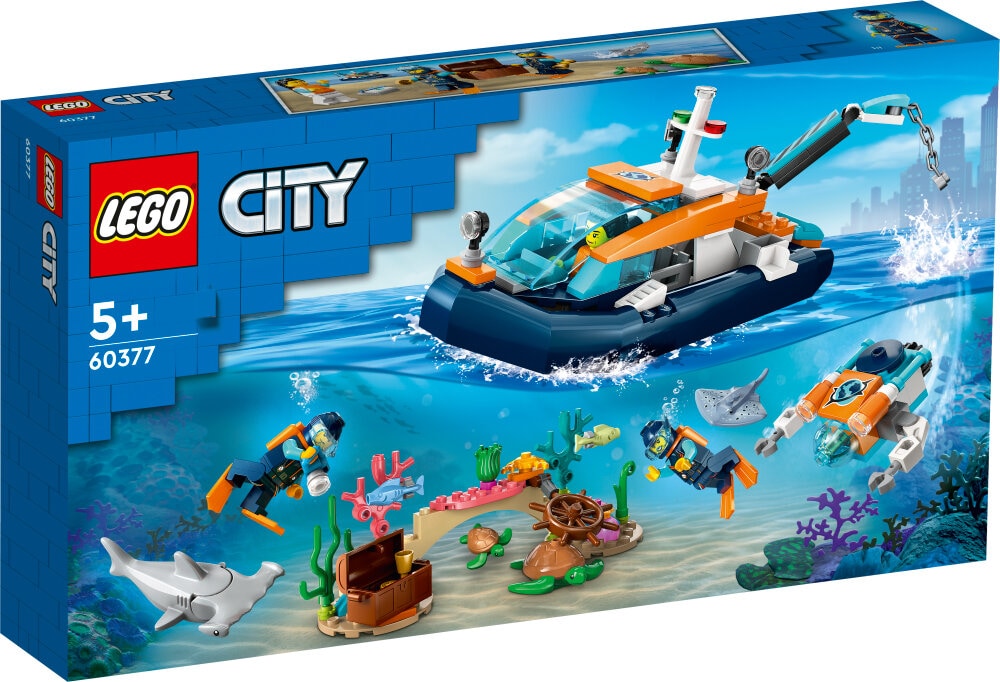 LEGO City - Utforskere og dykkerbåt 5+