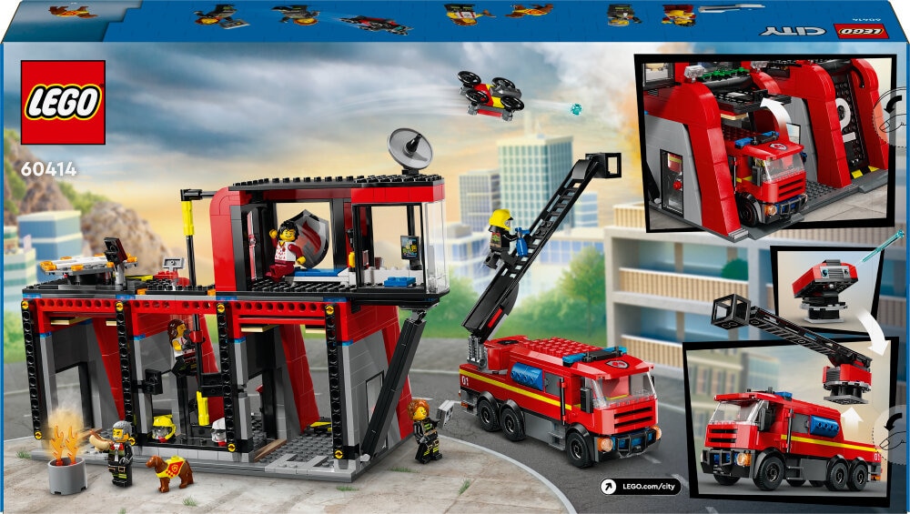 LEGO City - Brannstasjon med brannbil 6+