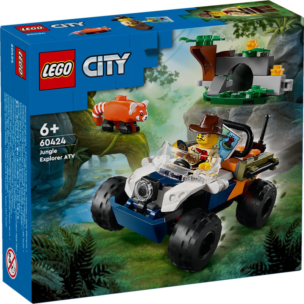 LEGO City - Jungelutforsker med ATV og rød panda 6+