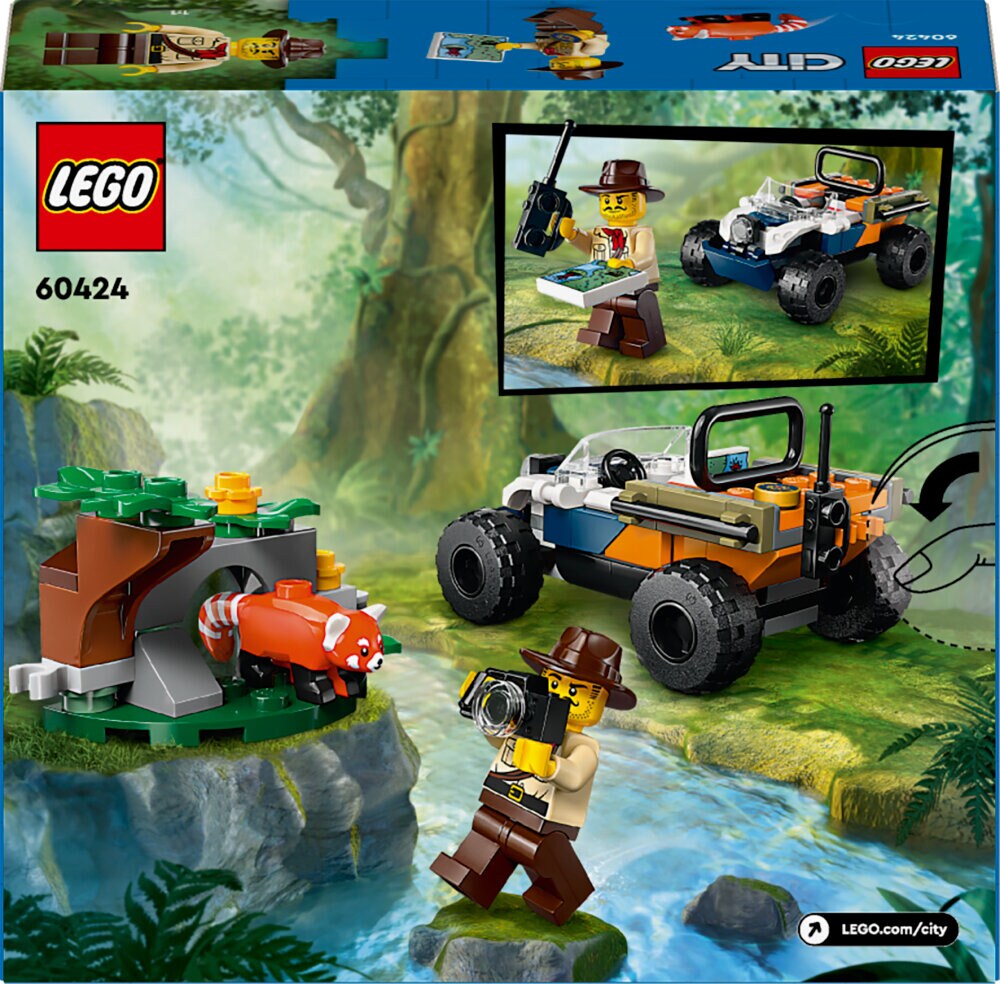 LEGO City - Jungelutforsker med ATV og rød panda 6+
