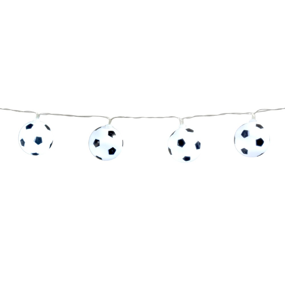 LED-lyslenke med fotballer 140 cm