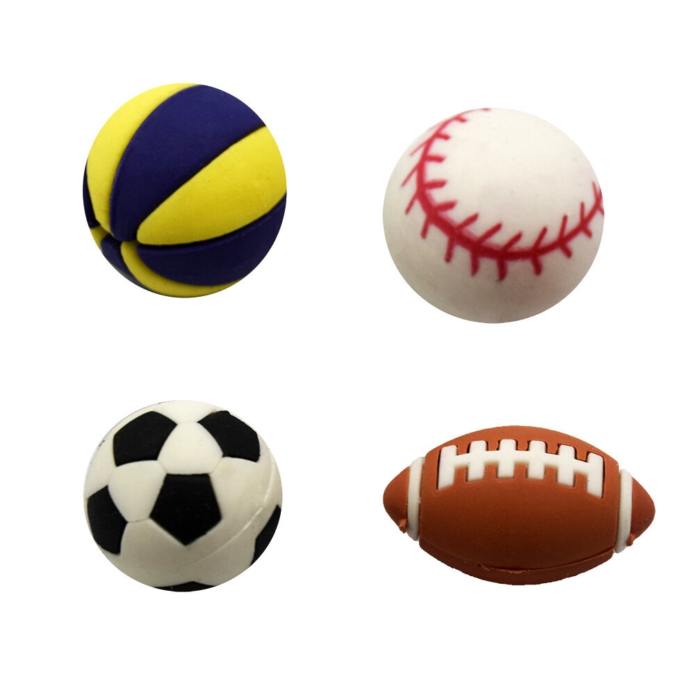 Viskelær Sportballer 4 stk.