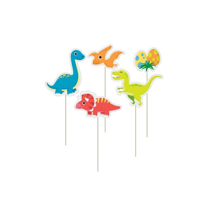 Dinosaur Cake Toppers 12 stk.