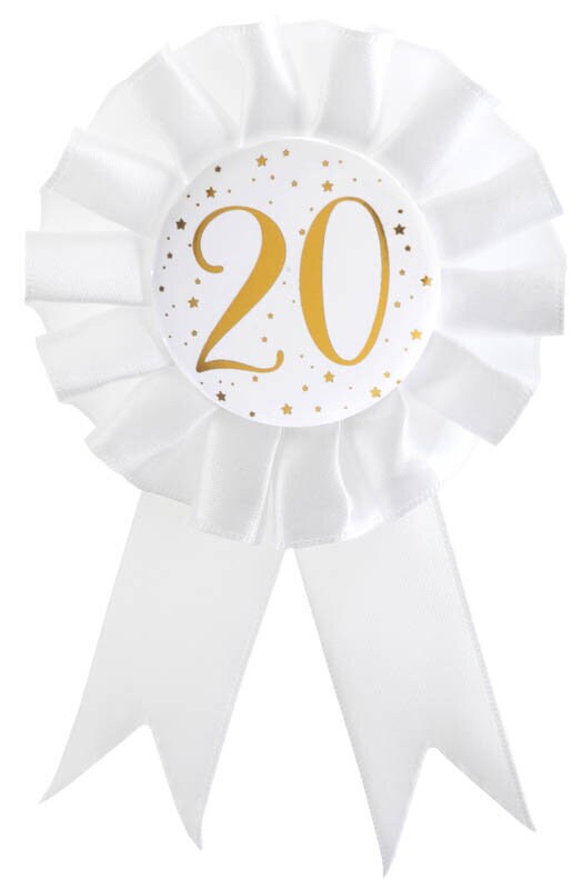 Dekorasjonsrosett 20 år