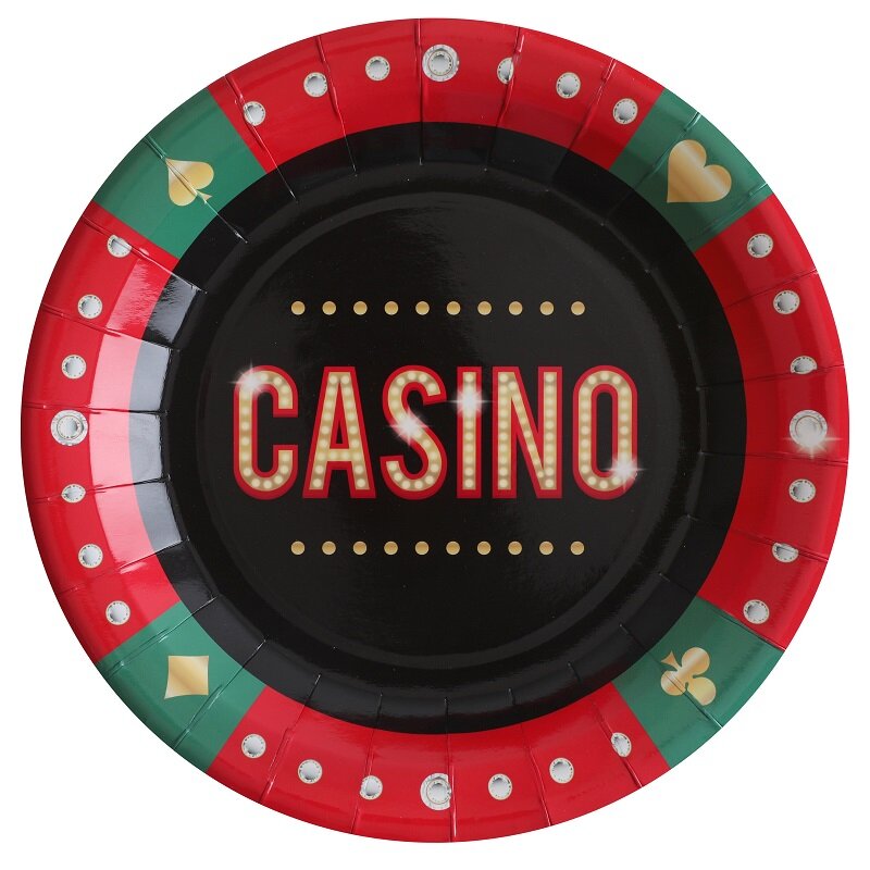 Casino - Tallerkener 10 stk.
