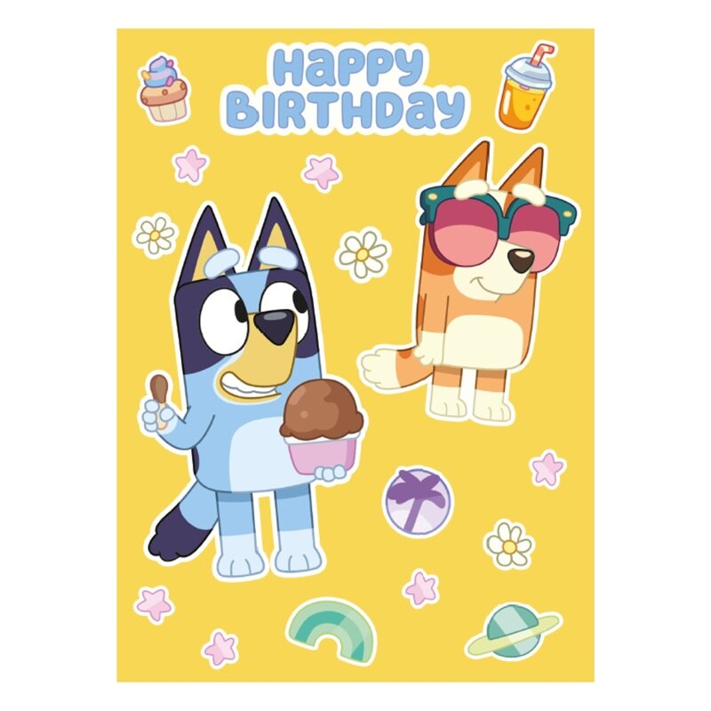 Bluey Bursdagskort