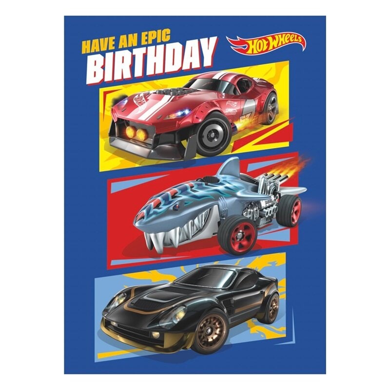 Hot Wheels Bursdagskort