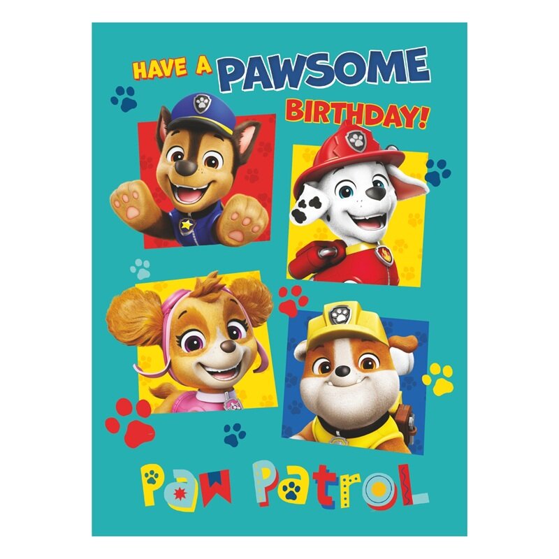Paw Patrol Bursdagskort