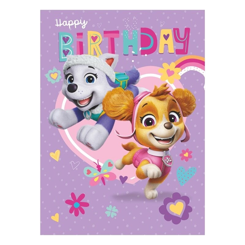 Paw Patrol Skye & Everest Bursdagskort