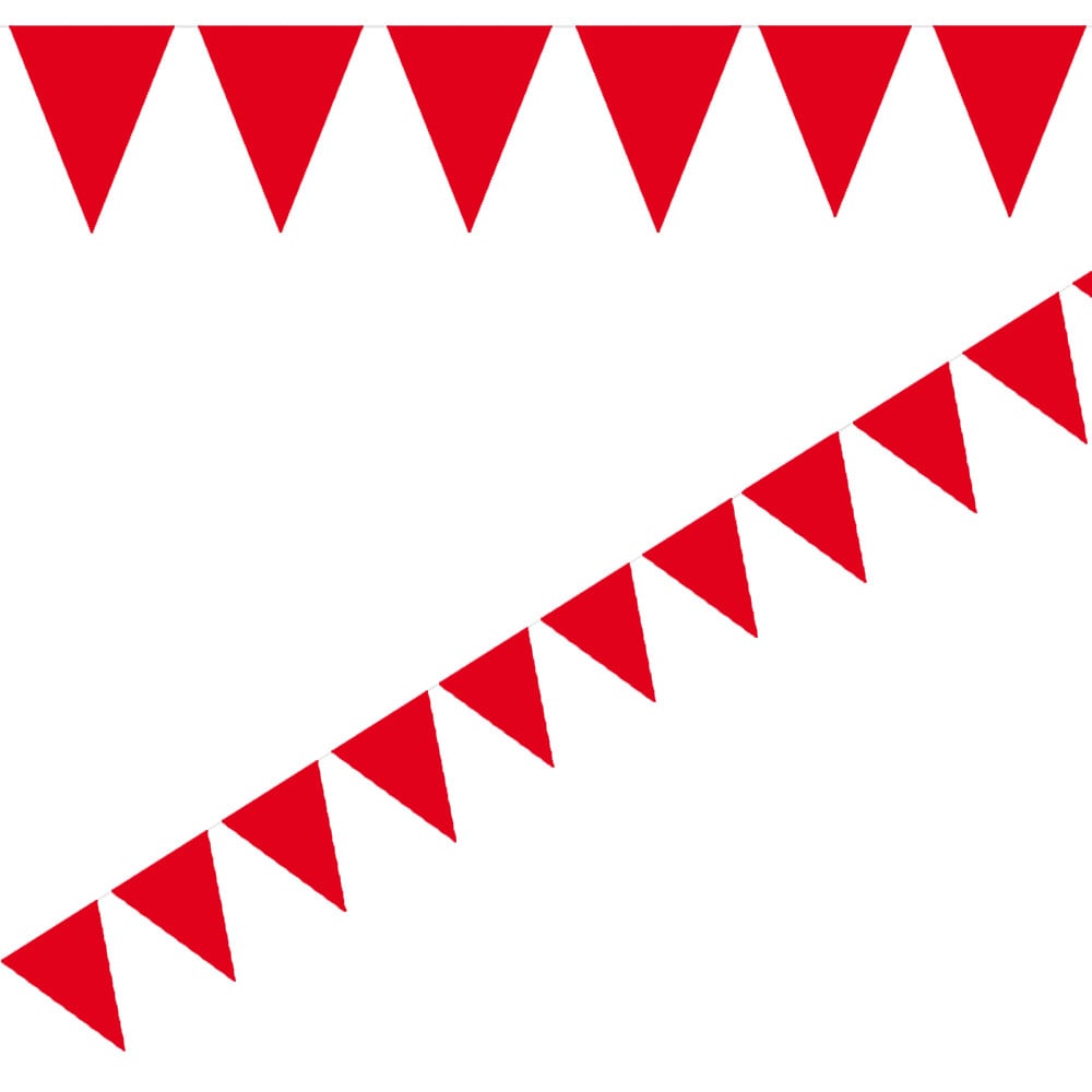 Flaggirlander Mini - Rød 3 meter