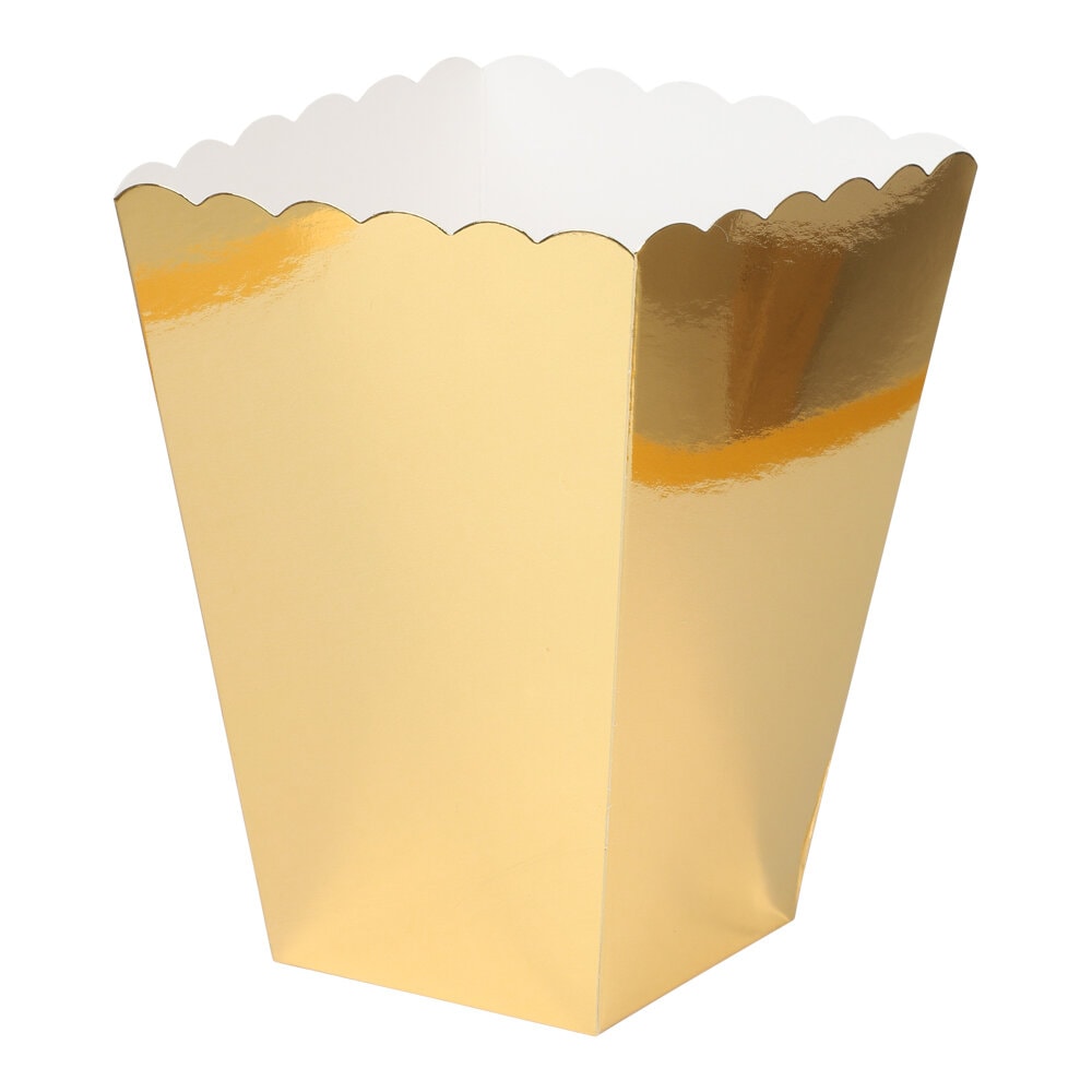 Popcornbeger Gullfolierte 6 stk.