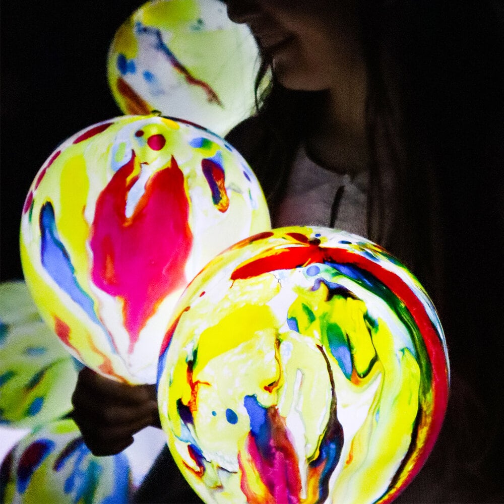 LED-ballonger Disco Marble 5 stk.