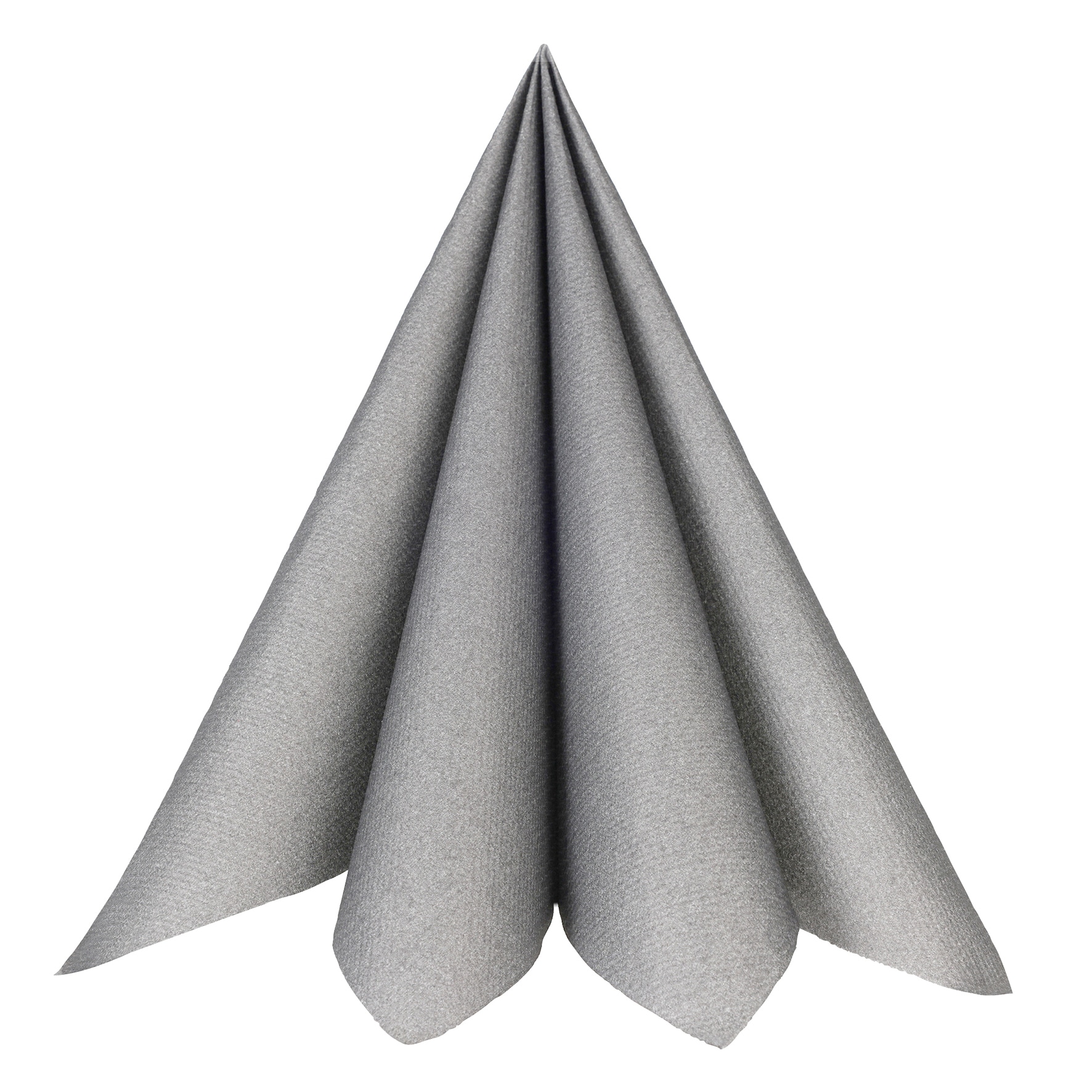 Servietter Premium Tekstilstruktur 40 cm - Sølv 20 stk.