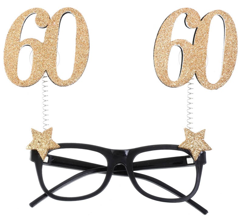 Partybriller Gullglitrende 60 år