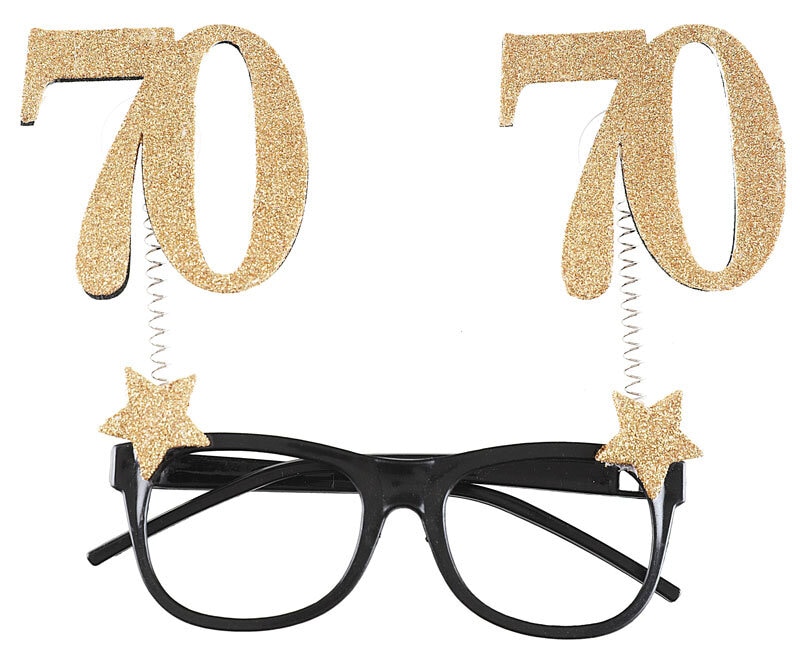 Partybriller Gullglitrende 70 år