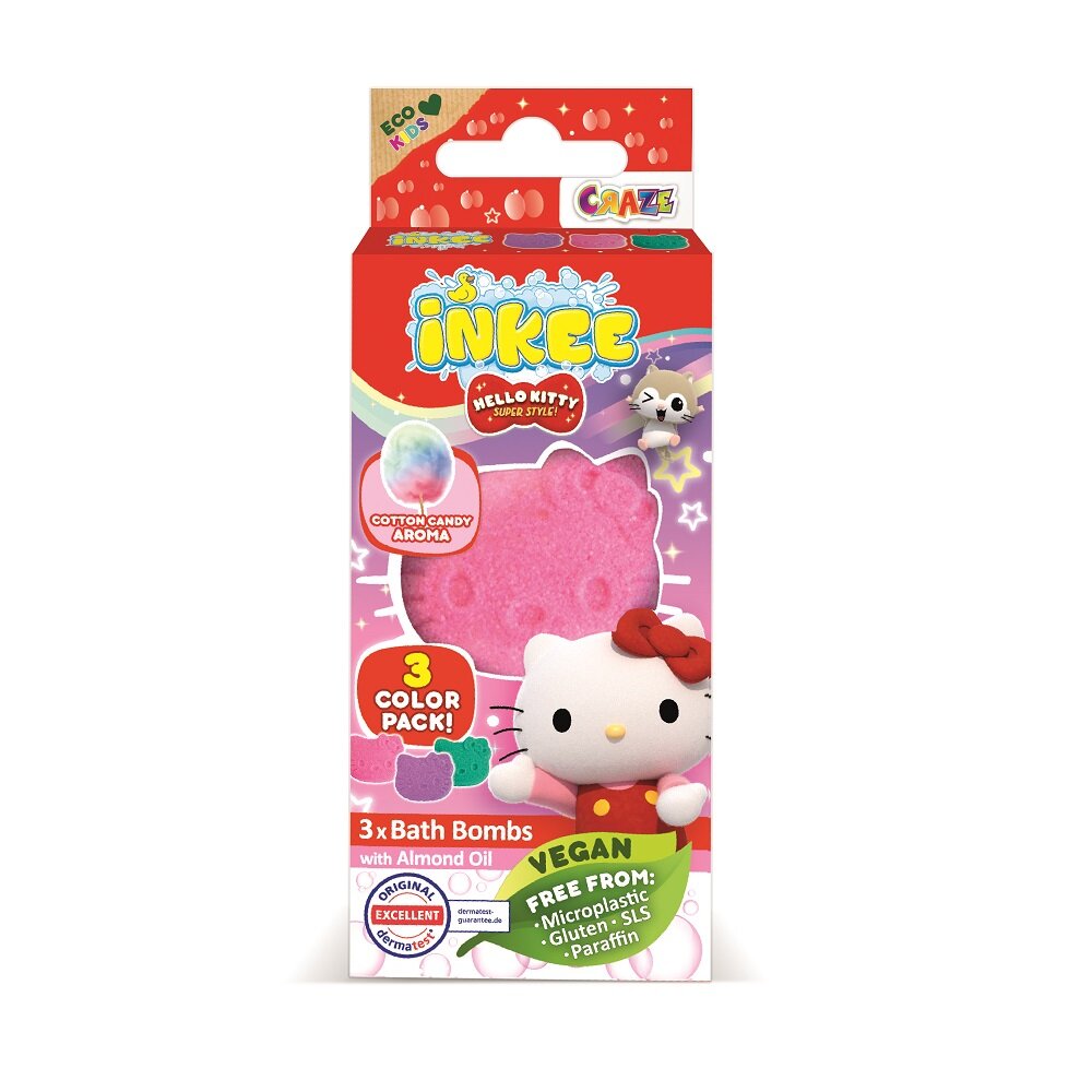 Hello Kitty Badebomber 3 stk.