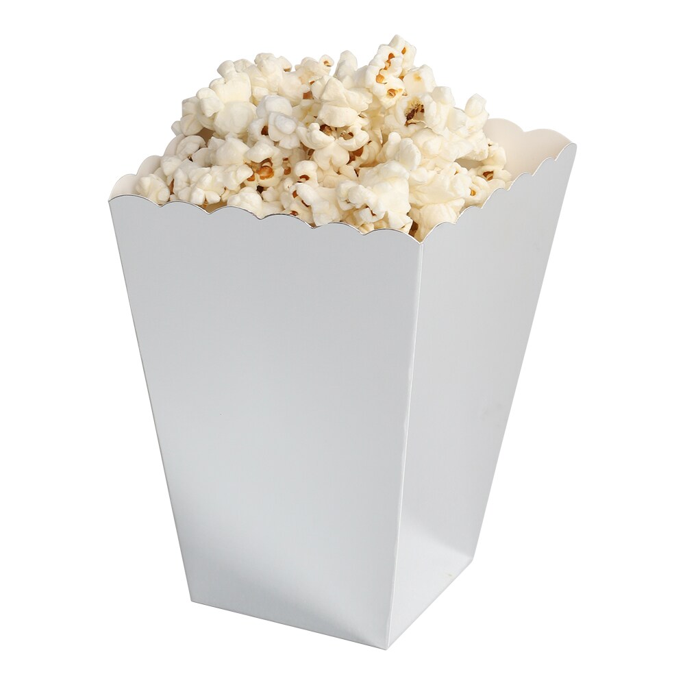 Popcornbeger Sølvfolierte 6 stk.