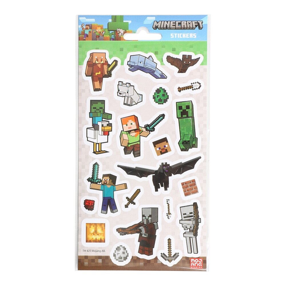 Minecraft Klistremerker 20 stk.