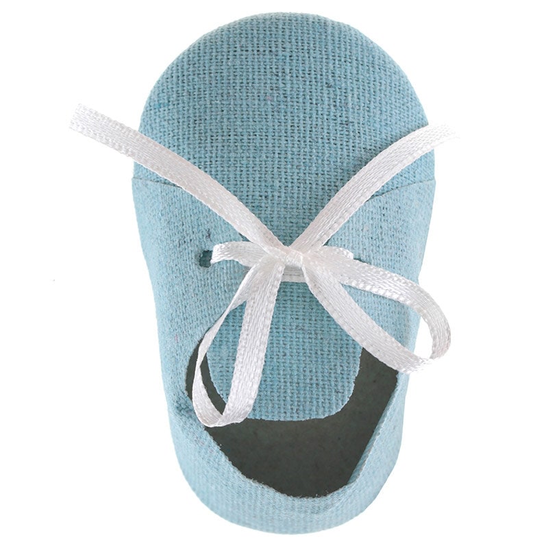 Babyshower - Gaveesker blå sko 4 stk.