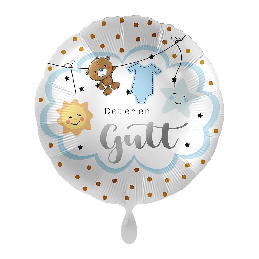 Folieballong Babyshower - Det er en gutt