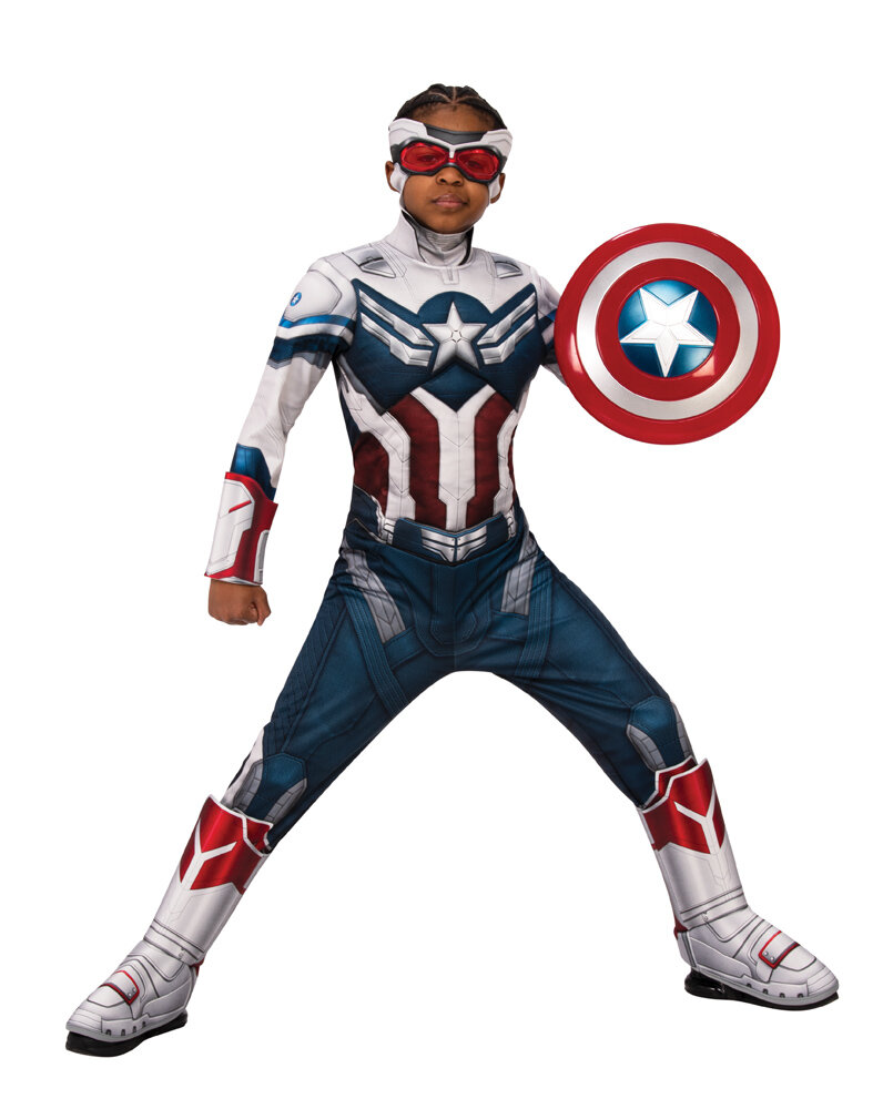 Captain America Winter Soldier Kostyme Deluxe Barn 7-8 år