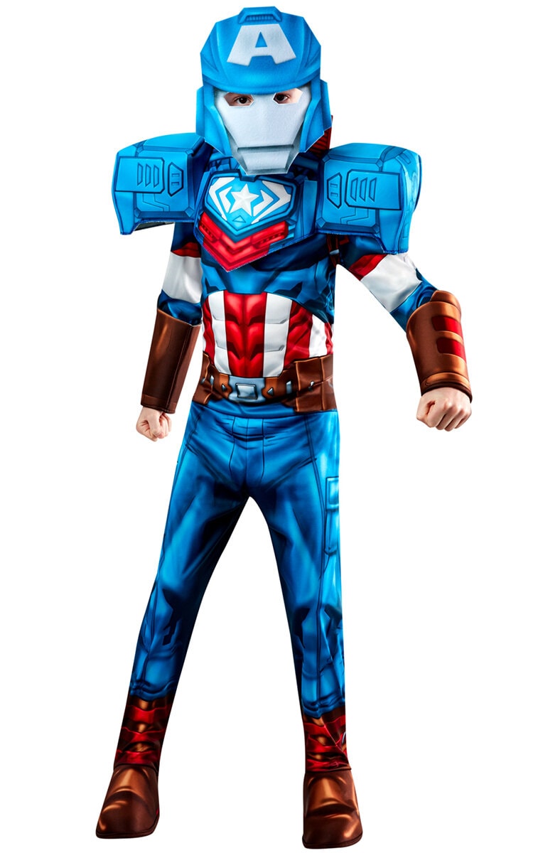Captain America Mech Strike Kostyme Barn 7-10 år