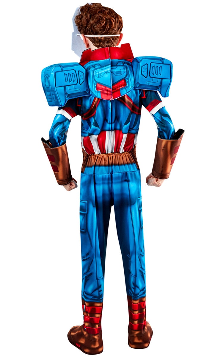 Captain America Mech Strike Kostyme Barn 7-10 år