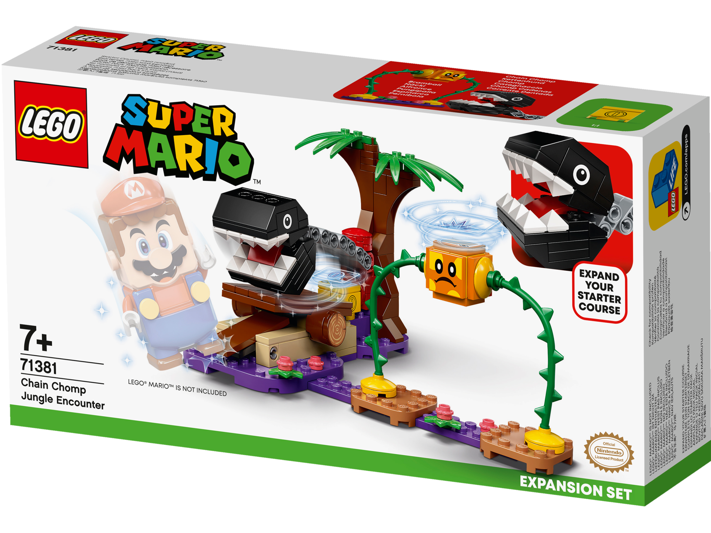 LEGO Super Mario, Ekstrabanesett Chain Chomps jungeleventyr 7+