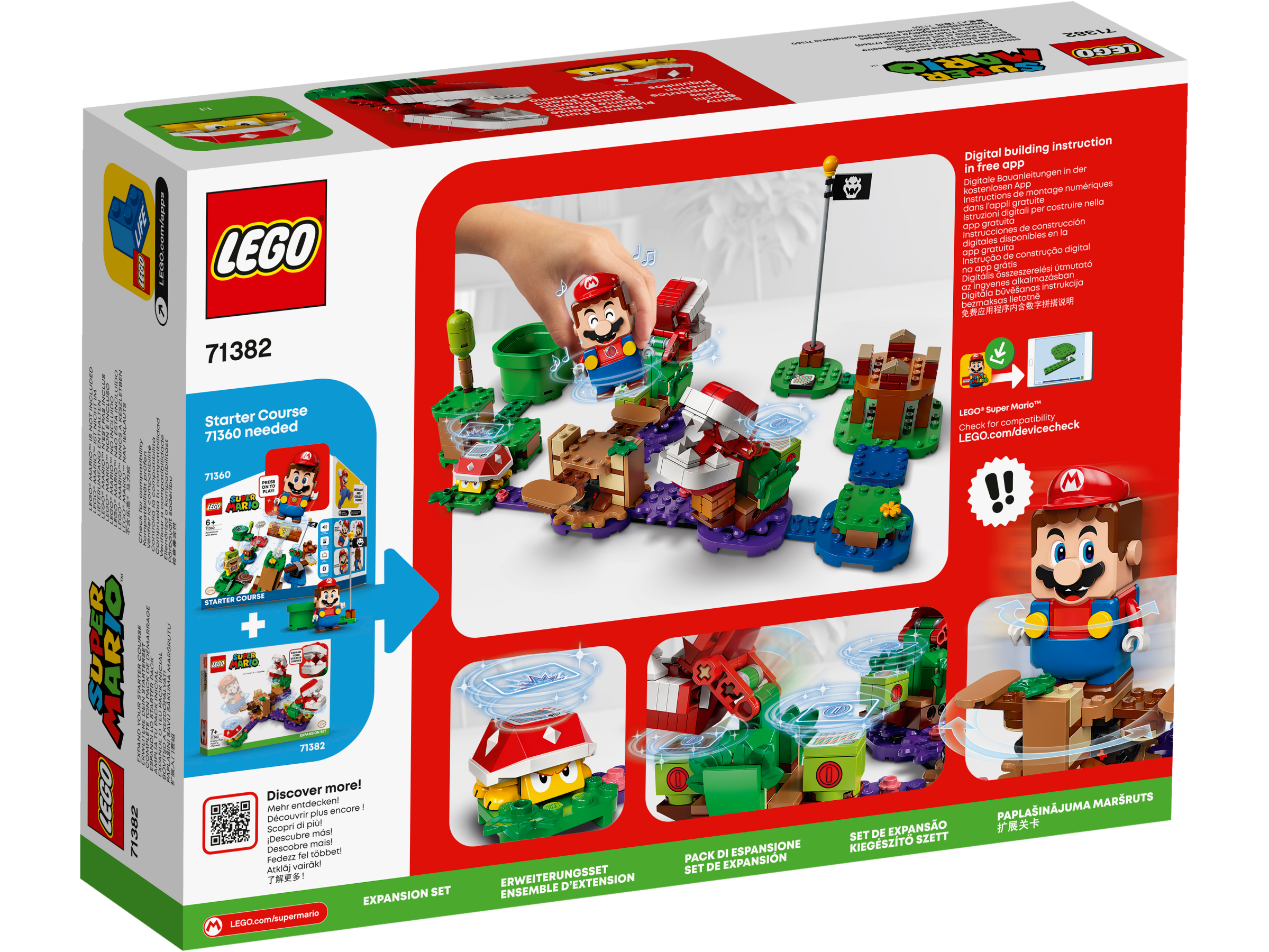 LEGO Super Mario, Ekstrabanesett Vrien utfordring med Piranha Plant 7+