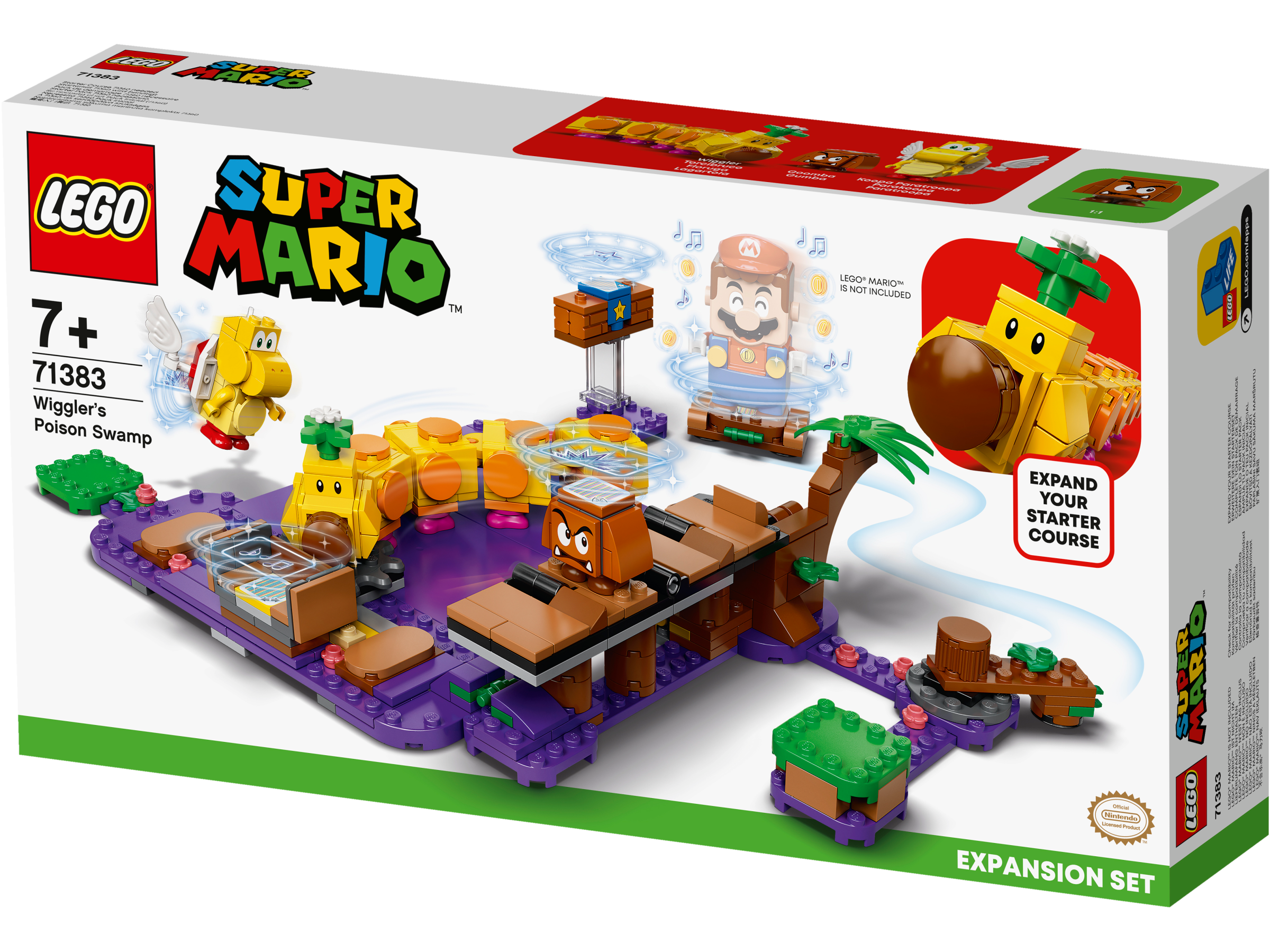 LEGO Super Mario, Ekstrabanesett Wigglers giftsump 7+