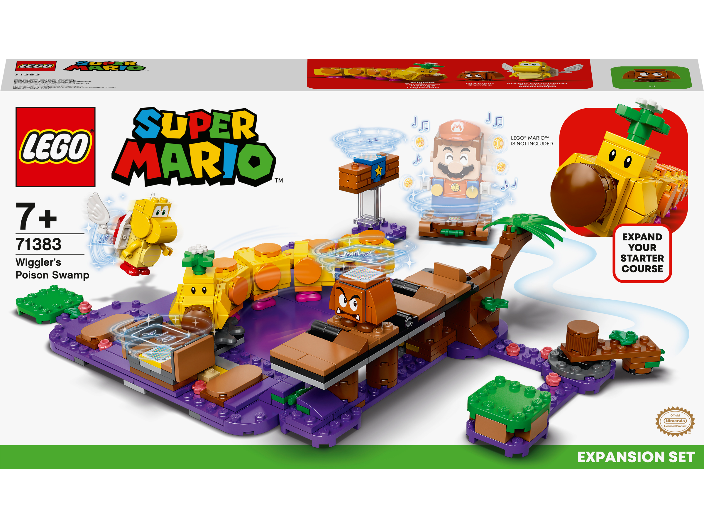 LEGO Super Mario, Ekstrabanesett Wigglers giftsump 7+