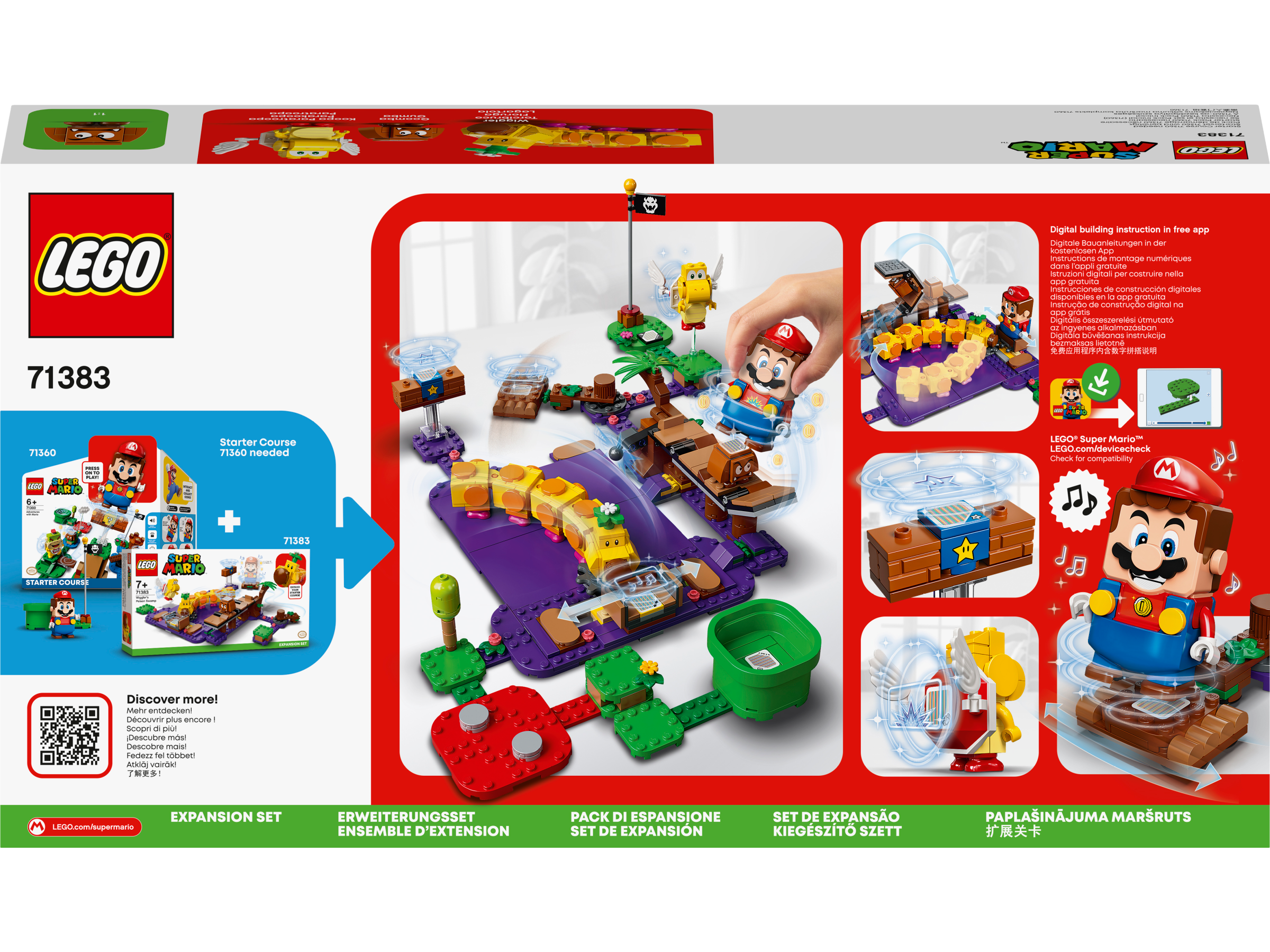 LEGO Super Mario, Ekstrabanesett Wigglers giftsump 7+