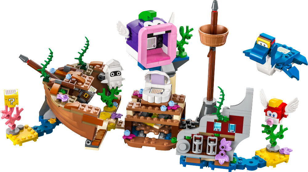 LEGO Super Mario - Ekstrabanesettet Dorries eventyrlige skipsvrak 7+