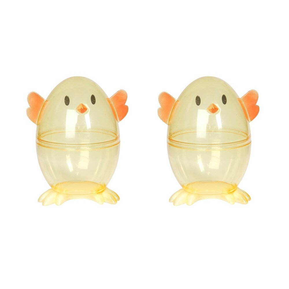 Påskeegg i plast Kyllinger 2 stk.
