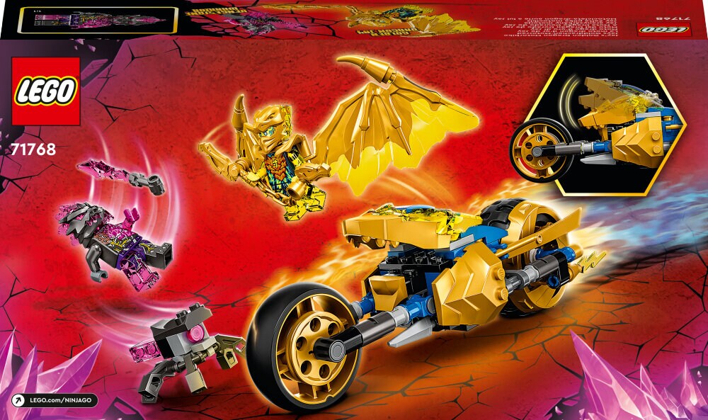 LEGO Ninjago - Jays gulldrage-motorsykkel 7+