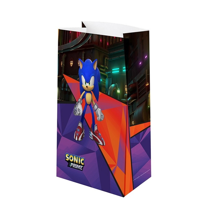 Sonic Prime - Godteriposer i papir 8 stk.
