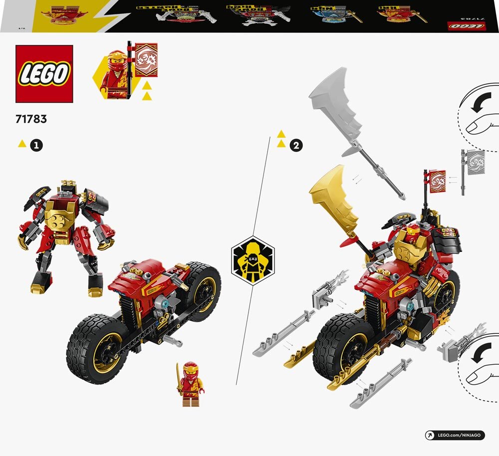 LEGO Ninjago - Kais EVO-robotsykkel 7+