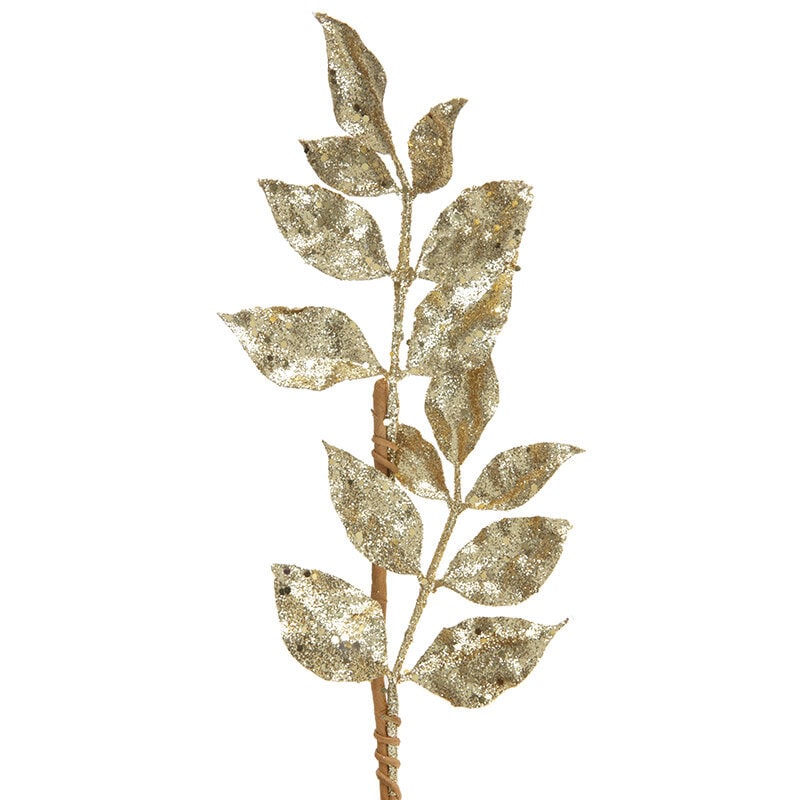Glitrende blader - Gull 80 cm