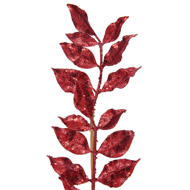 Glitrende blader - Rød 80 cm