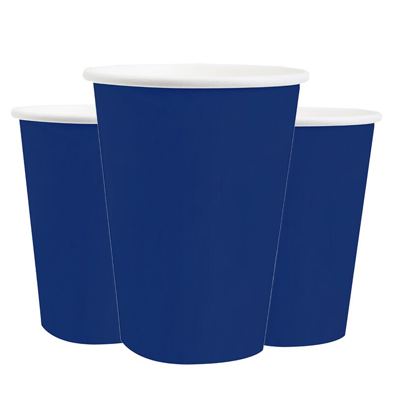 Pappkopper 270 ml - Mørkeblå 10 stk.